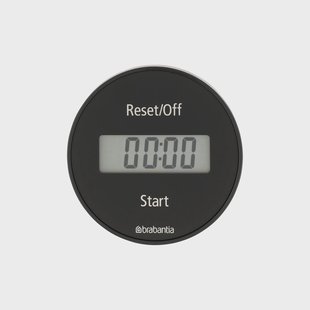 Brabantia Digitale kooktimer met magneet Zwart