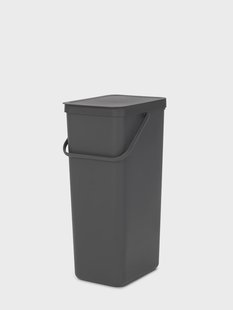 Brabantia Sort & Go afvalemmer 40 L Grijs