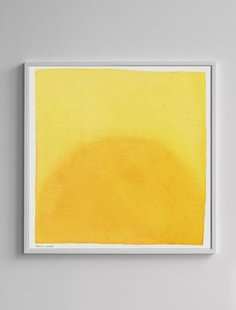 Fine Little Day Morning poster 70x70 cm Geel