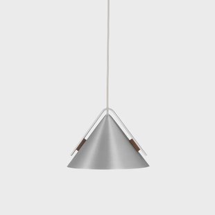 Kristina Dam Studio Cone hanglamp S Aluminium-walnoot