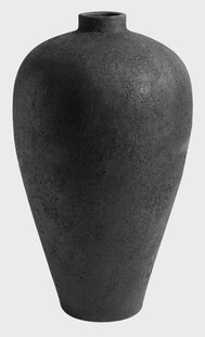 MUUBS Luna bloempot 80 cm Zwart-terracotta