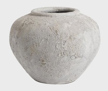 MUUBS Luna bloempot 26 cm Grijs-terracotta