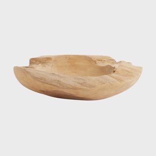 MUUBS Schaal Rustic teakwortel Ø30 cm Naturel