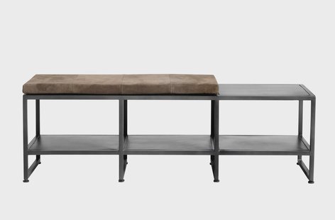 MUUBS Bronx bank L 135 cm Black