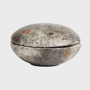 MUUBS Echo bonbonnière doos Ø18 cm Roest-grijs