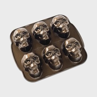 Nordic Ware Bakvorm schedels 30x25 cm Bruin