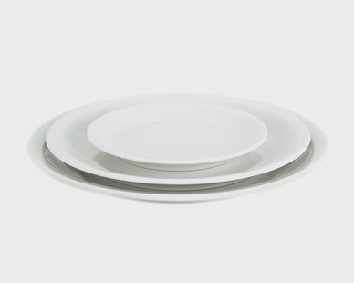 Pillivuyt Bourges plat bord wit Ø24 cm
