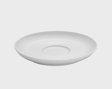 Pillivuyt Pillivuyt Plissé schotel voor koffiekop 29 cl Ø16,5 cm