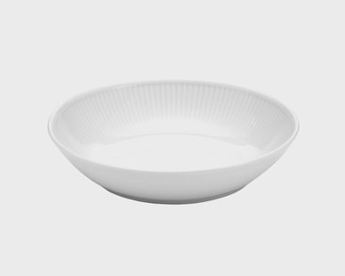 Pillivuyt Plissé salade-/pastabord 23 cm Wit