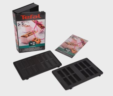 Tefal Snack Collection mini bars-plaat voor contactgrill Zwart