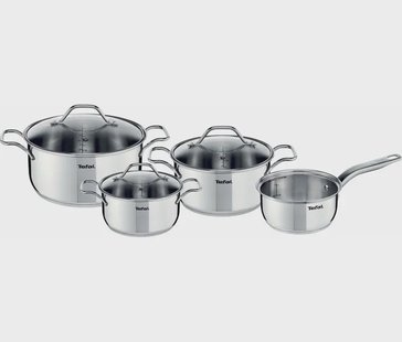 Tefal Intuition steelpannenset 7-delig Roestvrij staal