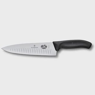 Victorinox Victorinox koksmes gekarteld 20 cm Zwart