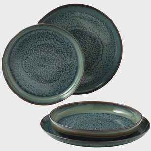 Villeroy & Boch Crafted Breeze serviesset 4-delig Grijs-blauw