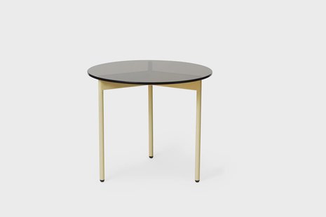 Warm Nordic From Above bijzettafel Ø52 cm Geel