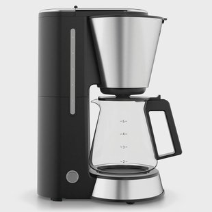 WMF Kitchenminis koffiezetapparaat glas 5 kopjes Zwart-zilver