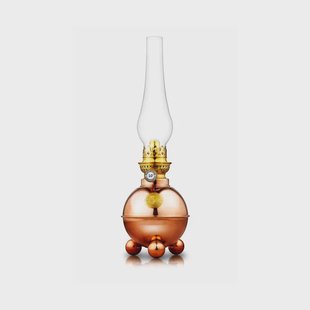 Karlskrona Lampfabrik Dragsö olielamp 38 cm Koperkleurig