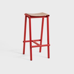 HAY Taburete 8 high barkruk 75 cm Signaalrood