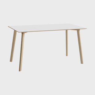 HAY CPH210 Deux 2.0 tafel 75x140 cm Pearl white-onbehandeld beuken