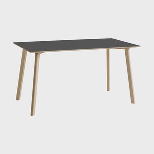 HAY CPH210 Deux 2.0 tafel 75x140 cm Stone grey-onbehandeld beuken