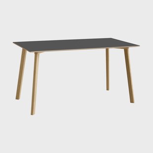 HAY CPH210 Deux 2.0 tafel 75x140 cm Stone grey-gelakt eiken