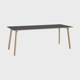 HAY CPH210 Deux 2.0 tafel 75x200 cm Stone grey-onbehandeld beuken
