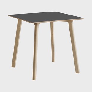 HAY CPH210 Deux 2.0 tafel 75x75 cm Stone grey-onbehandeld beuken