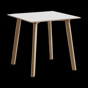 HAY CPH210 Deux 2.0 tafel 75x75 cm Pearl white-gelakt eiken