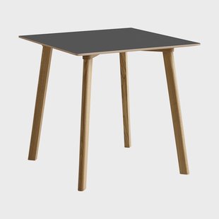 HAY CPH210 Deux 2.0 tafel 75x75 cm Stone grey-gelakt eiken