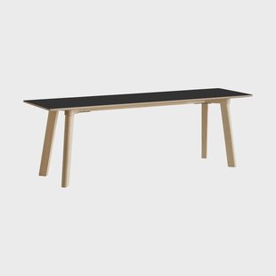 HAY CPH215 Deux 2.0 bank 140 cm Black laminate-onbehandeld beuken