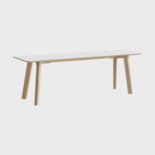 HAY CPH215 Deux 2.0 bank 140 cm Pearl white-onbehandeld beuken