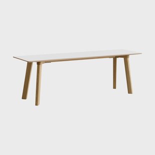 HAY CPH215 Deux 2.0 bank 140 cm Pearl white-gelakt eiken
