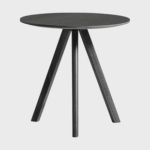 HAY CPH20 2.0 salontafel Ø50 cm Black laminate-gelakt eiken