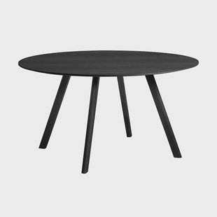 HAY CPH25 2.0 eettafel Ø120 cm Black-gelakt eikenfineer