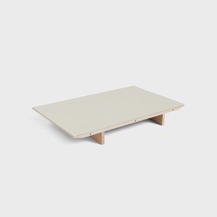 HAY CPH30 2.0 verlengblad voor eettafel 50x80 cm Off white linoleum-gelakt eiken