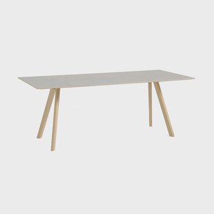 HAY CPH30 2.0 eettafel 90x200 cm Off white linoleum-gelakt eiken
