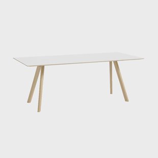 HAY CPH30 2.0 eettafel 90x200 cm Wit laminaat-gelakt eiken