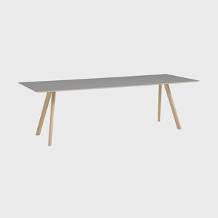 HAY CPH30 2.0 eettafel 90x250 cm Grey linoleum-gelakt eiken