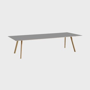 HAY CPH30 2.0 eettafel 90x300 cm Grey linoleum-gelakt eiken