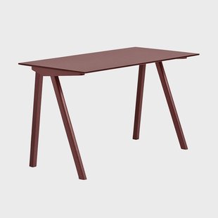 HAY CPH90 2.0 bureau 65x130 cm Burgundy linoleum-Bordeaux