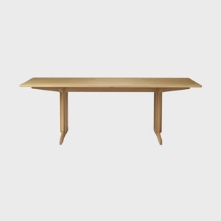 FDB Møbler C64 Shaker eettafel 90x220 cm Massief eiken geolied