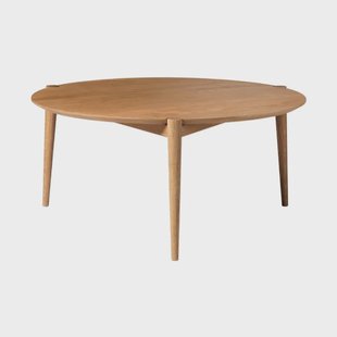 FDB Møbler D102 Søs salontafel Ø85 cm Massief eiken geolied