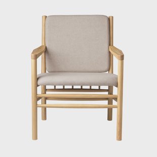 FDB Møbler J147 lounge stoel Eiken gelakt-beige