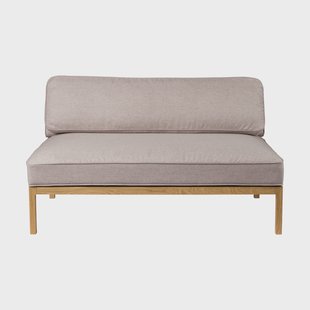FDB Møbler L37 7-9-13 bankmodule middendeel 130 cm Stone-gelakt eiken