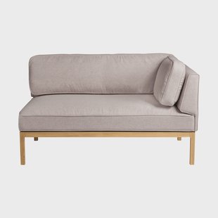 FDB Møbler L37 7-9-13 bankmodule rechterhoek 130 cm Stone-gelakt eiken