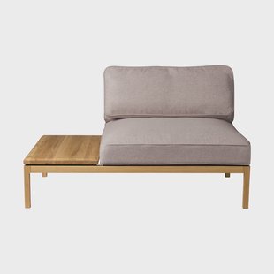 FDB Møbler L37 7-9-13 bankmodule tafel links 130 cm Stone-gelakt eiken