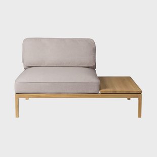 FDB Møbler L37 7-9-13 bankmodule tafel rechts 130 cm Stone-gelakt eiken
