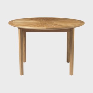 FDB Møbler M27 Sammen tuintafel Ø120 cm Teak massiv geolied