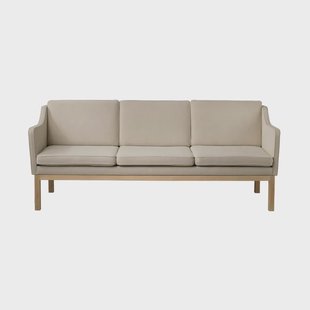FDB Møbler MK46 Mogens Koch 3-zits bank Gelakt eiken-beige 90