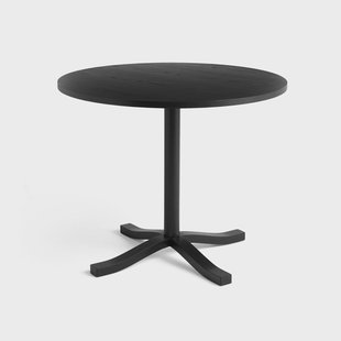 HAY Pastis Table eettafel Ø90 Black lacquered ash