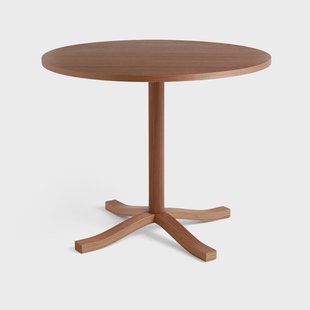 HAY Pastis Table eettafel Ø90 Lacquered walnut